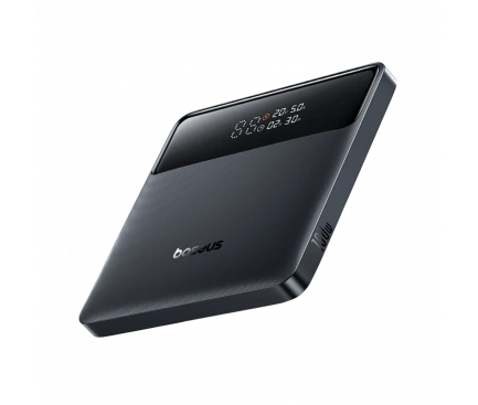 Baseus Baterie Externa BASEUS Blade H1, 20000mAh, 100W, QC + PD, 2 x USB-A - 2 x USB-C, Black - IT-Fashion.ro