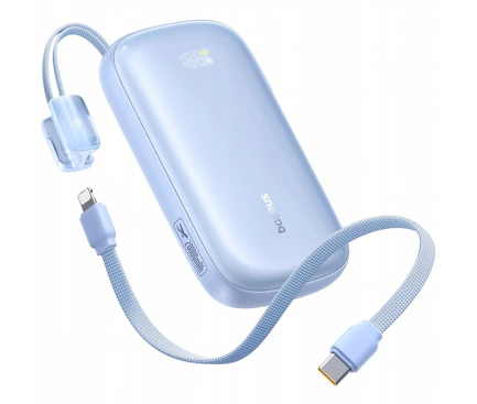 Baseus Baterie Externa BASEUS EnerFill FC21 Qpow 3 Ultra, 10000mAh, 22.5W, QC + PD, 1 x USB-A - 1 x USB-C, Blue - IT-Fashion.ro
