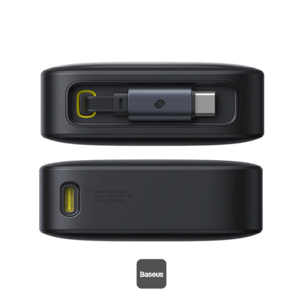 Baseus Baterie externă BASEUS Free2Pull, 20000mAh, 65W, Black - IT-Fashion.ro