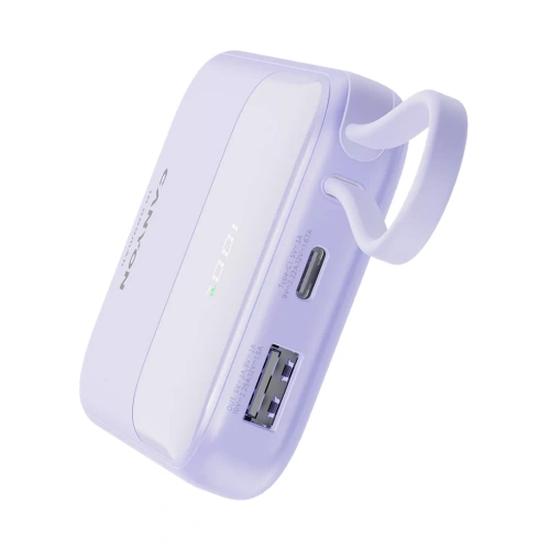 Baterie portabila CANYON OnPower 101, 10000 mAh, 1 x USB-C, 1 x USB-A, Purple - Imagine 6