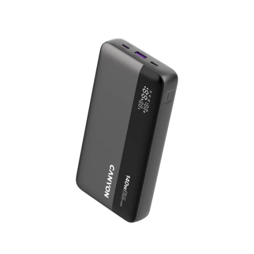 CANYON Baterie portabila CANYON OnPower 240, 25.000 mAh, 2 x USB-C, 1 x USB-A, Gray - IT-Fashion.ro