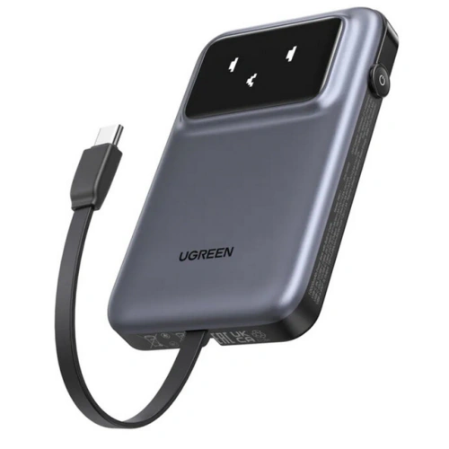 UGREEN Baterie portabila UGREEN PB511, 10000 mAh, 2 x USB-C, 1 x USB-A, Gray - IT-Fashion.ro