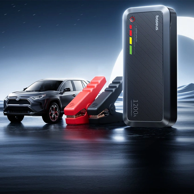 Jump Starter Auto BASEUS PrimeTrip VJ1, Motoare pe benzina de 4.0L si diesel de 2.0L, Black - Imagine 6