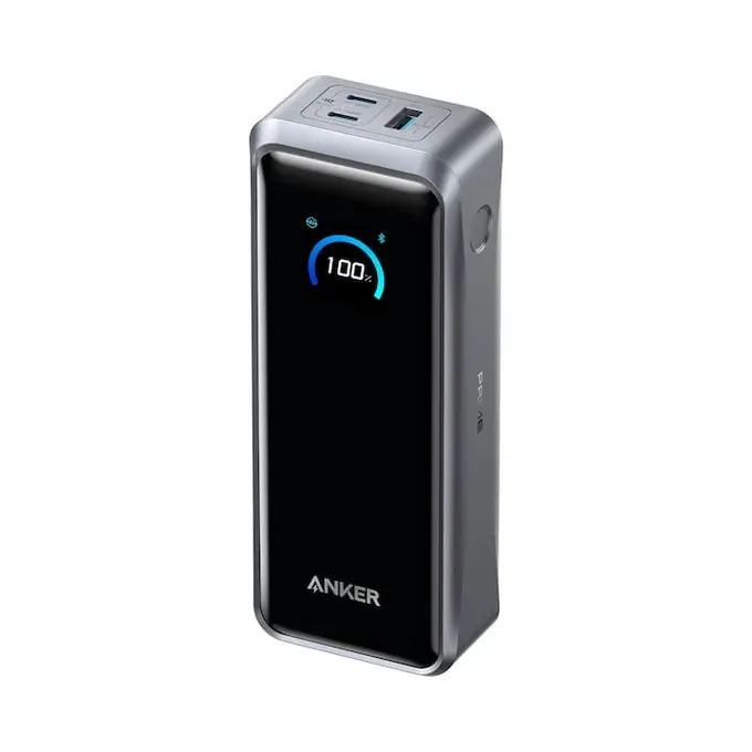 PoweBank ANKER Prime A110AH11, 26.250 mAh, 300W, 2x USB-C, 1x USB-A, Smart Display, Black - Imagine 1