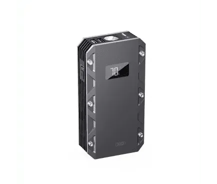 XO PoweBank XO Jump Starter CZ025, 10000 mAh, 2x USB-A, 1 x USB-C, Smart Display, Black - IT-Fashion.ro