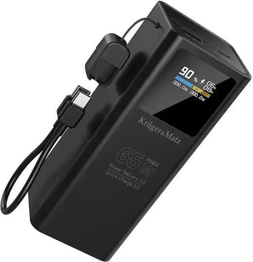 Power Bank Kruger&Matz 20000 mAh 65W QC PD - Imagine 1