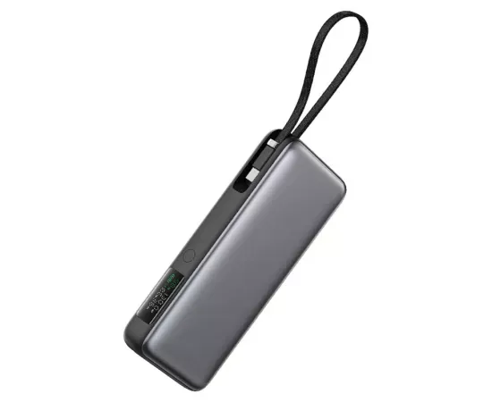 PowerBank ACEFAST M22-20000, 20000 mAh, 130 W, Display Digital, USB-C, USB, Cablu USB-C integrat, Gray - Imagine 3