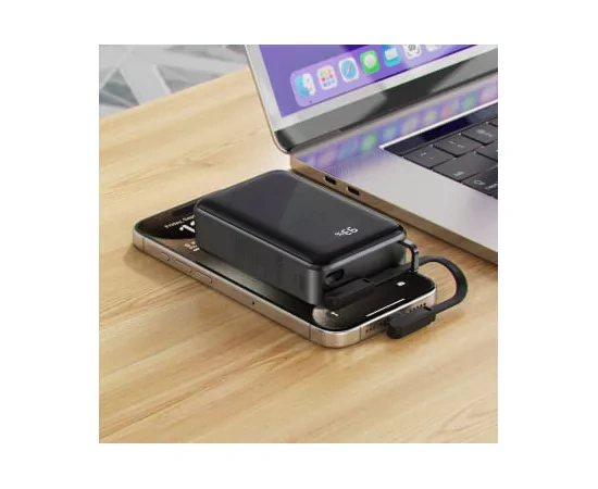 PowerBank ACEFAST M4, 20000 mAh, 67 W, 2 x USB-C, 1 x USB-A, Black - Imagine 8