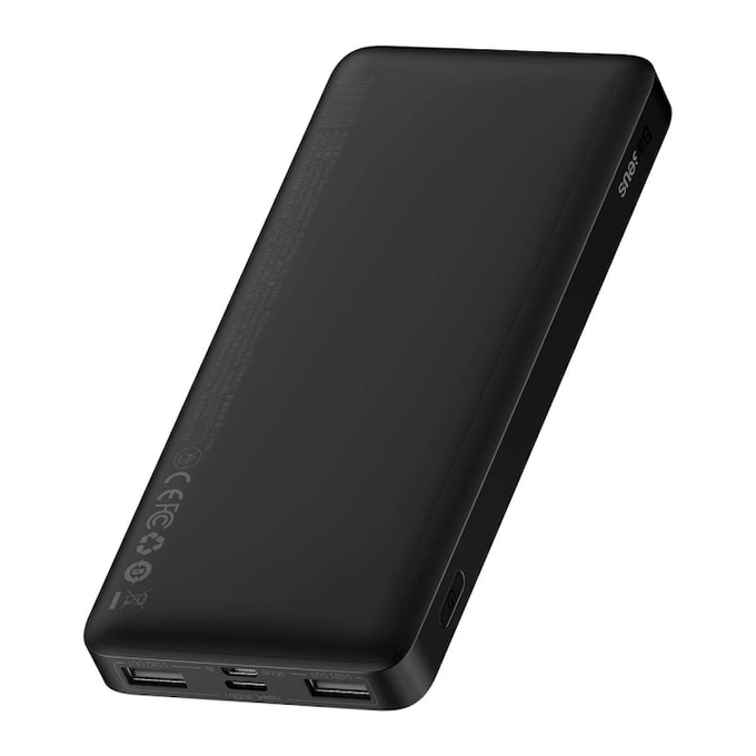 Powerbank BASEUS Bipow, 10000mAh, 2x USB-A, 1x USB-C, Black - Imagine 3