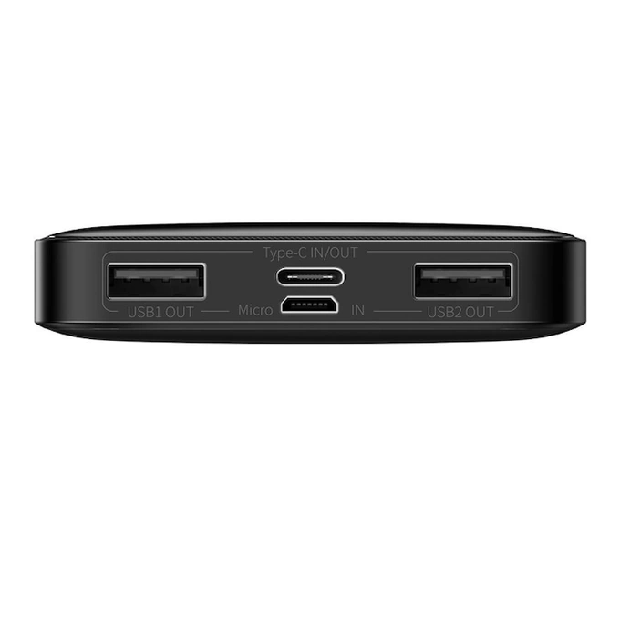 Powerbank BASEUS Bipow, 10000mAh, 2x USB-A, 1x USB-C, Black - Imagine 4