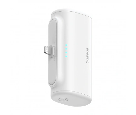 Powerbank BASEUS Compact, 5000mAh, 20W, 1 x Lightning, White - Imagine 3