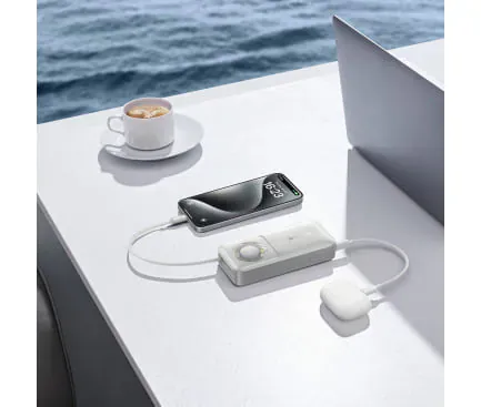 Powerbank Baseus OS Free2Pull 10000mAh 30W cu cablu USB-C retractabil - Negru - Imagine 4