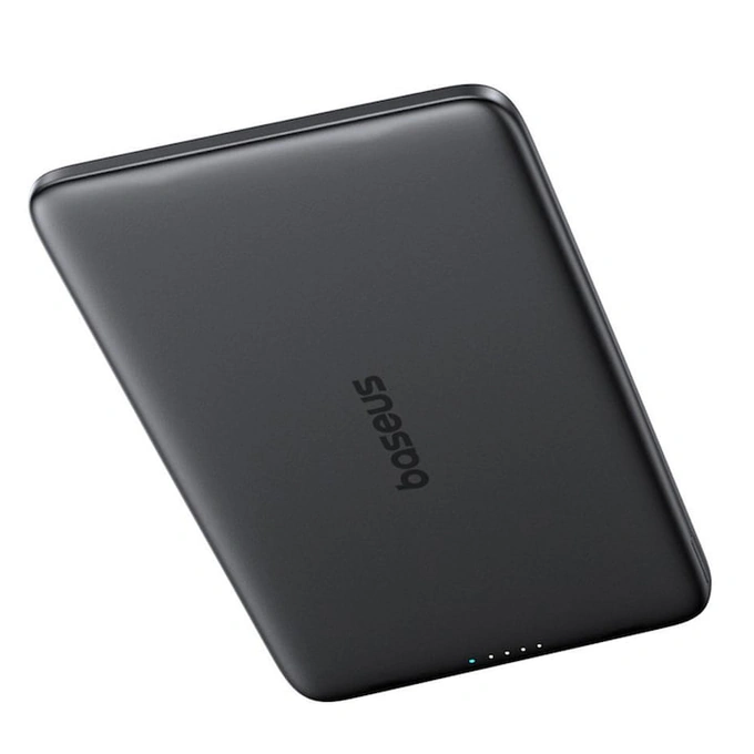 Powerbank BASEUS PicoGo AM41 Cardtype Magnetic, 5000 mAh, 1x USB-C, 20 W, MagSafe, Black - Imagine 4