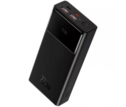 Baseus Powerbank BASEUS Star-Lord, 30000mAh, 22.5W, USB-C, Black - IT-Fashion.ro
