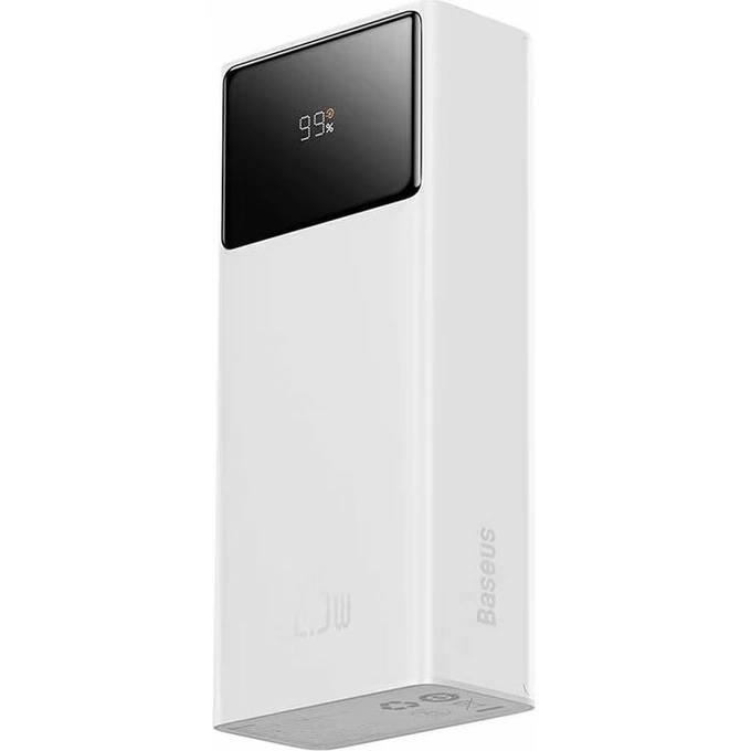 Baseus Powerbank BASEUS Star-Lord, 30000mAh, 22.5W, USB + USB-C, White - IT-Fashion.ro