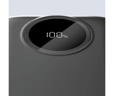 Dudao PowerBank DUDAO K13, 10000 mAh, 22.5W, 1x USB-C, 1 x USB-A, Cablu USB-C si Lightning integrat, Black - IT-Fashion.ro