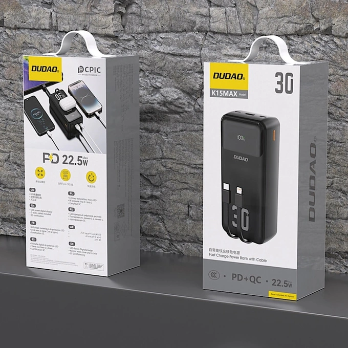 Powerbank Dudao K15MAX 30000mAh 22.5W - Imagine 5