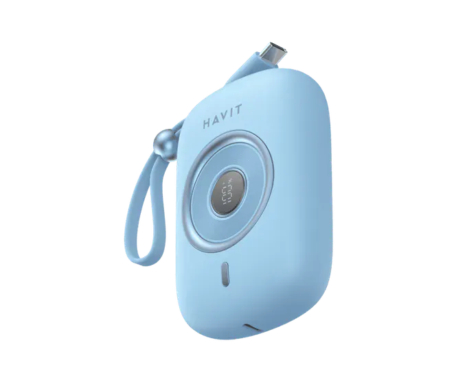 PowerBank HAVIT PB5214-BU, 10000 mAh, 35 W, 1x USB-C, Blue - Imagine 4