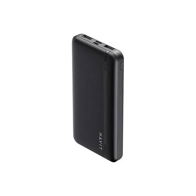 PowerBank HAVIT PB89-BK, 10000 mAh, 20 + 22.5W, 2 x USB, 1 x USB-C, Black - Imagine 1