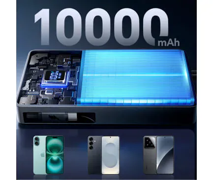 Powerbank Joyroom JR-PR1 10000mAh cu cablu retractabil USB-C - Imagine 4