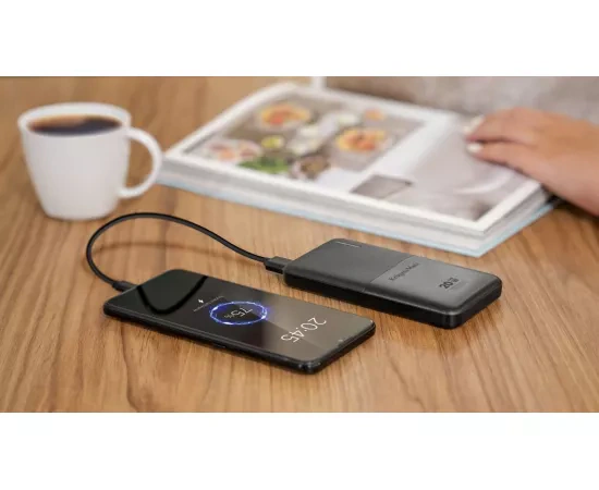 PowerBank KRUGER & MATZ KM0904, 10000 mAh, 20 W, QuickCharge, 1 x USB, 1 x USB Type-C, 1 x MicroUSB, Black - Imagine 7