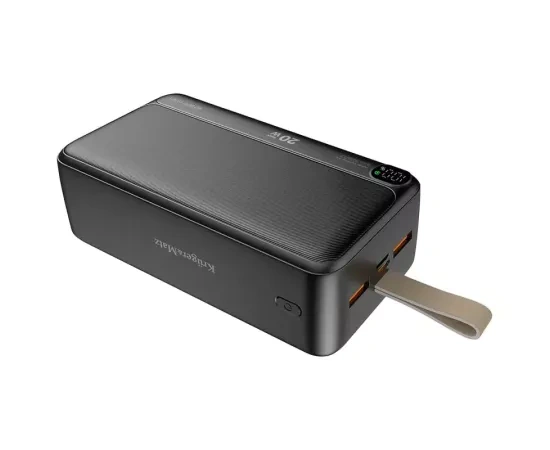 PowerBank KRUGER & MATZ KM0908, Power Delivery 3.0, 40000 mAh, 20 W, 2 x USB A, 1 x USB Type-C, 1 x MicroUSB, Black - Imagine 1