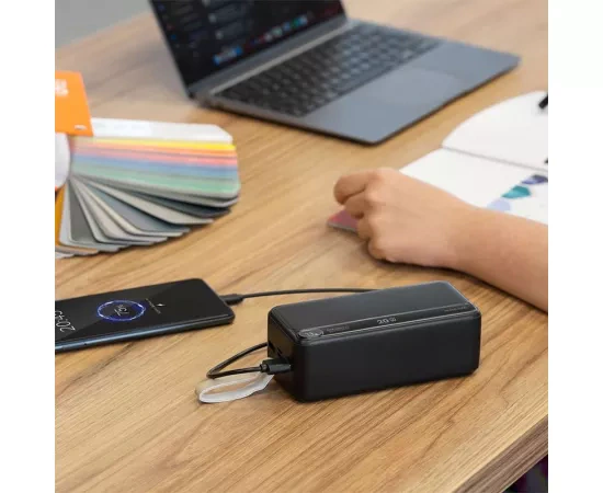 PowerBank KRUGER & MATZ KM0908, Power Delivery 3.0, 40000 mAh, 20 W, 2 x USB A, 1 x USB Type-C, 1 x MicroUSB, Black - Imagine 4