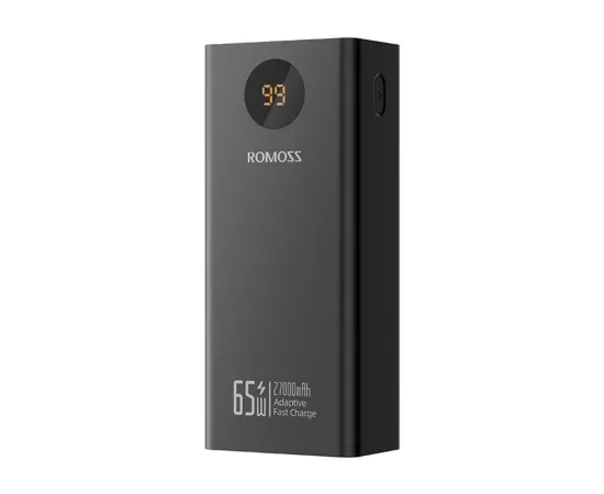 PowerBank ROMOSS PEA27S Pro, 27000mAh, 65W, Black - Imagine 1