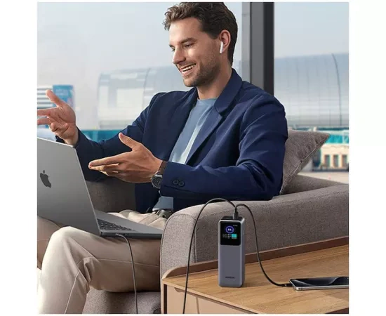 PowerBank UGREEN PB722-35525B, 25.000 mAh, 200W, 1x USB, 2x USB-C, Gray - Imagine 4