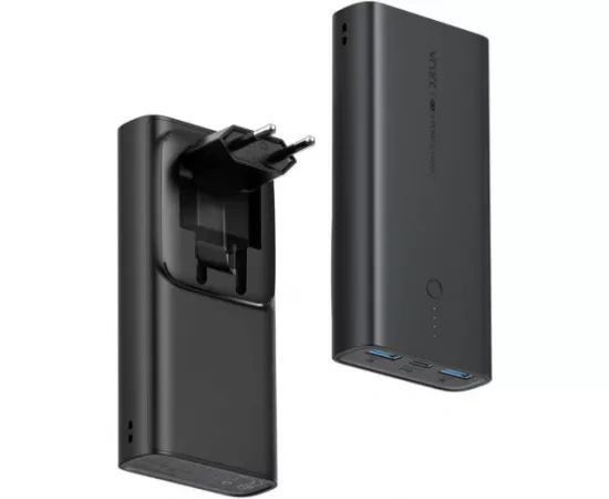 PowerBank VEGER Ace W1146, 10000 mAh, 2 x USB Type-A, USB Type-C, Black - Imagine 1