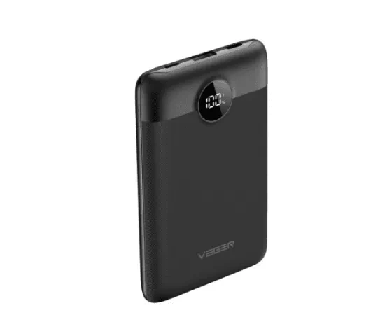 PowerBank VEGER C11 W1170, 10000 mAh, USB Type-A, USB Type-C, Lightning, Black - Imagine 1