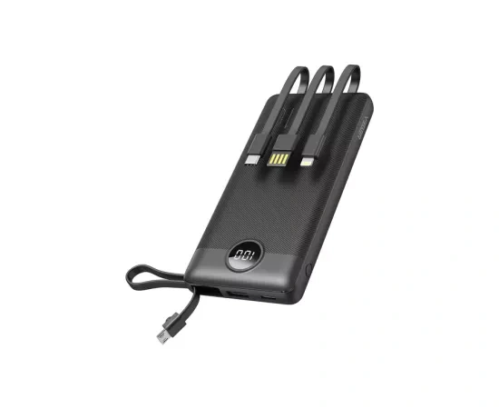 PowerBank VEGER C20, 20000 mAh, 1 x USB-C, 1 x USB-A, Display LED, Black - Imagine 1