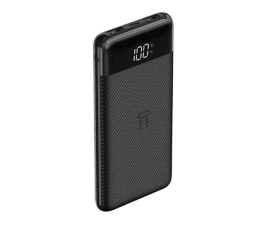 PowerBank VEGER L11 W1087, 10000 mAh, 2 x USB, USB Type-C, Black - Imagine 1