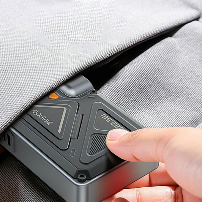 PowerBank YESIDO YP89, 1 x USB Type-C, 1 x USB, 1 x Lightning, Incarcare wireless, 10000mAh, 22.5W, Gray + Cablu USB-C - Lightning - Imagine 4