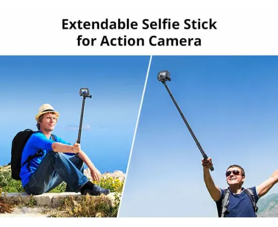 Selfie Stick AKASO SYAC0094-BK, 120 cm - Imagine 4