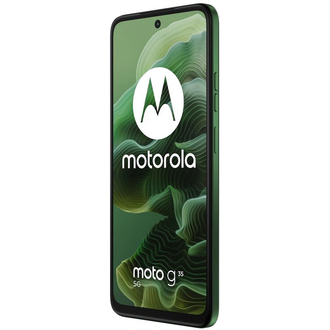 MOTOROLA Smartphone Motorola Moto G35 PB3K0025RO, 5G Edition, 256GB, 4GB RAM, Dual SIM, Tri-Camera, Leaf Green - IT-Fashion.ro