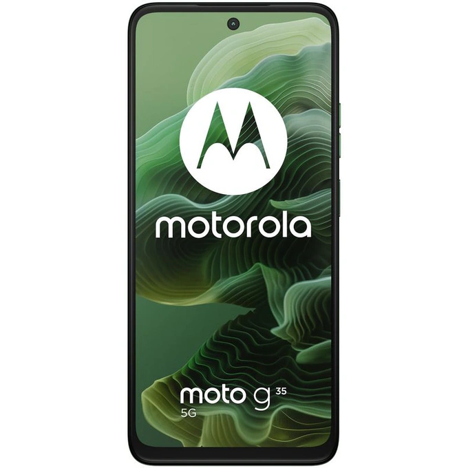 Smartphone Motorola Moto G35 PB3K0025RO, 5G Edition, 256GB, 4GB RAM, Dual SIM, Tri-Camera, Leaf Green - Imagine 3