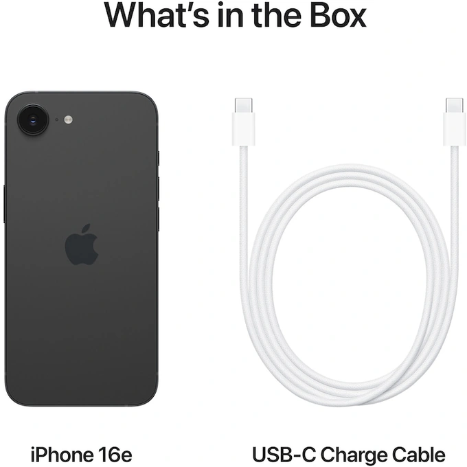 Telefon Apple iPhone 16e, 128GB, 8GB RAM, 5G, Black - Imagine 9