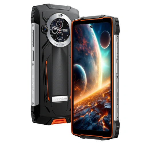Telefon mobil Blackview BV8200 BV8200_OR_EU, Dual SIM, 256GB, 12GB RAM, 4G, Orange - Imagine 1