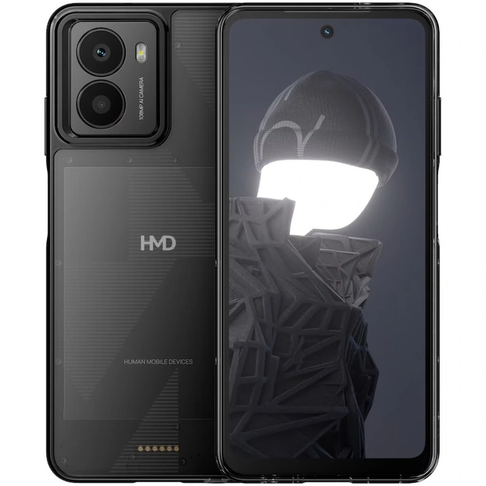 Telefon mobil HMD Fusion 5G, Dual SIM, 128GB, 6GB RAM, Noir - Imagine 1