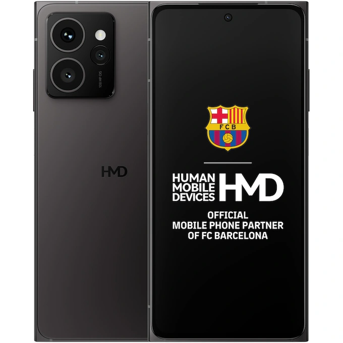Telefon mobil HMD Skyline, Dual SIM, 256GB, 12GB RAM, 5G, Twisted Black - Imagine 1