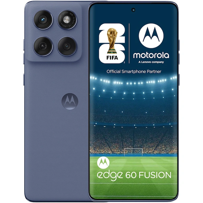 Telefon MOTOROLA Edge 60 Fusion, Dual SIM, 12GB RAM, 256GB, 5G, Pantone Slipstream - Imagine 1