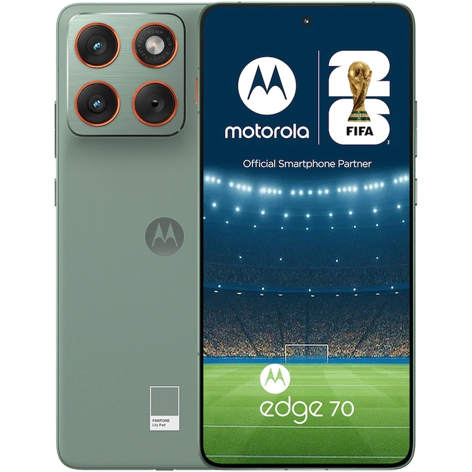 Telefon MOTOROLA Edge 70, 12GB RAM, 512 GB, Pantone Lily Pad - Imagine 1