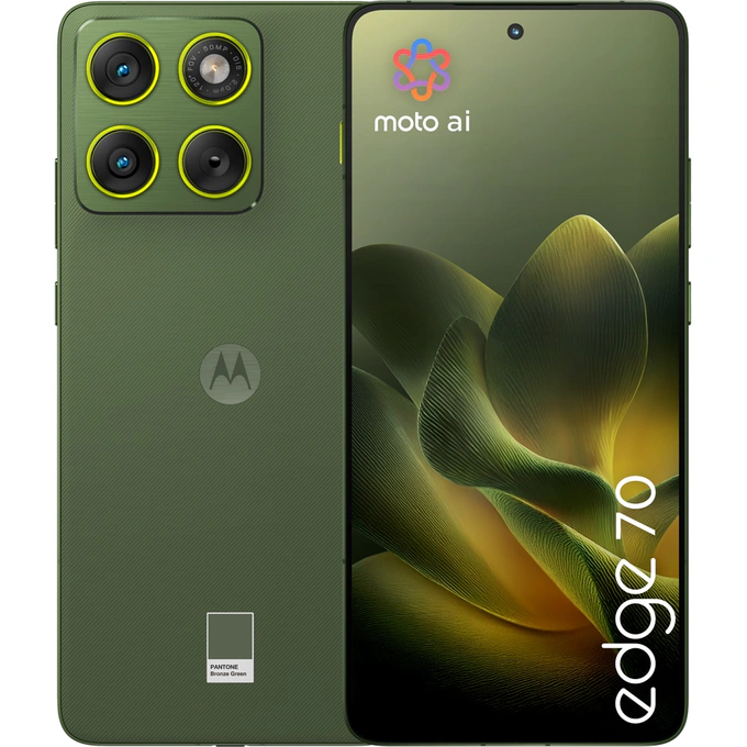 Telefon MOTOROLA Edge 70, 512GB, 12GB RAM, Dual SIM, Bronze Green - Imagine 3