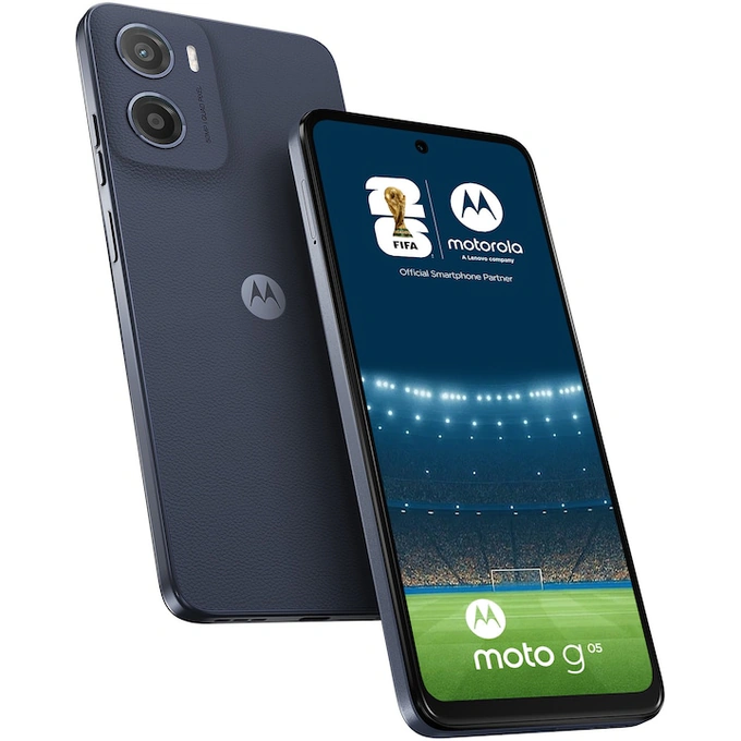 Telefon MOTOROLA g05, Dual SIM, 128GB, 4GB RAM, Denim Blue - Imagine 1