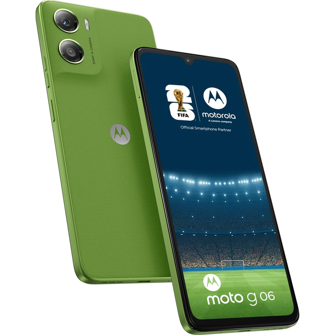 Telefon MOTOROLA G06, 256GB, 4GB RAM, Dual SIM, Tendril Green - Imagine 1
