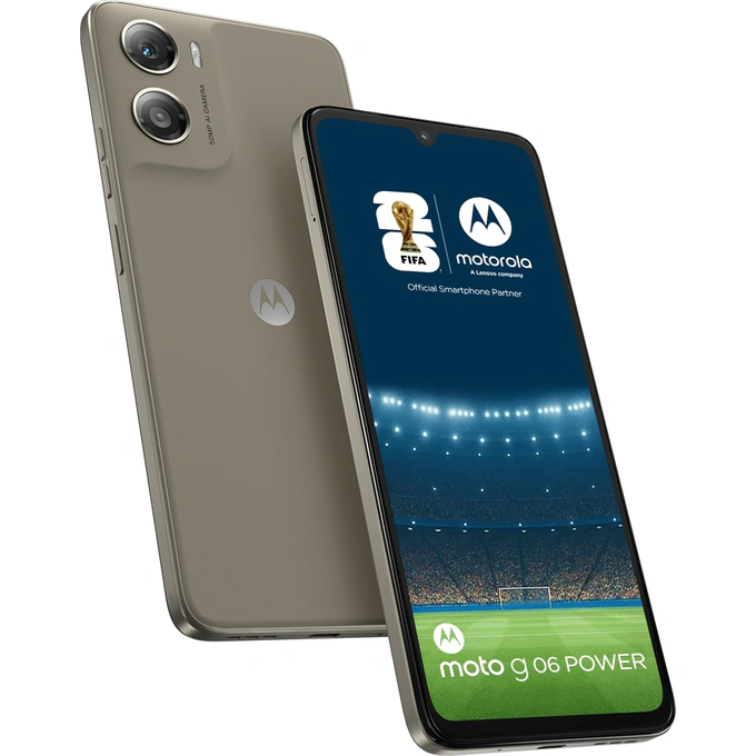 Telefon MOTOROLA G06 Power, 256GB, 4GB RAM, Dual SIM, Gray - Imagine 1