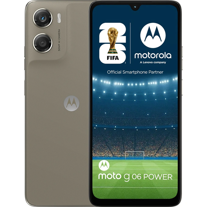 MOTOROLA Telefon MOTOROLA G06 Power, 256GB, 4GB RAM, Dual SIM, Gray - IT-Fashion.ro