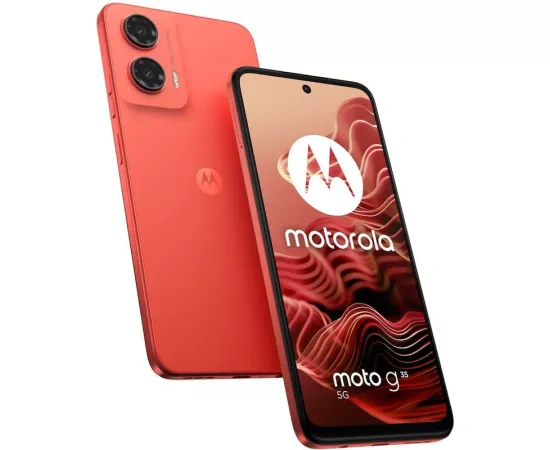 Telefon MOTOROLA G35, 5G, 128GB, 8GB RAM, Dual SIM, Guava Red - Imagine 1