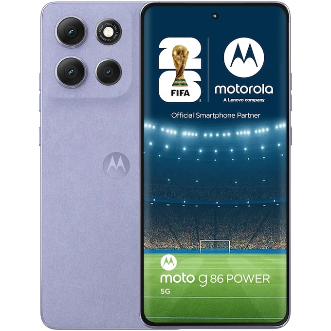 Telefon MOTOROLA g86 Power, Dual SIM, 256GB, 12GB RAM, 5G, Pantone Cosmic Sky - Imagine 1